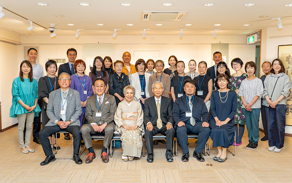 書道教室の東京銀座作品展図録用写真撮影